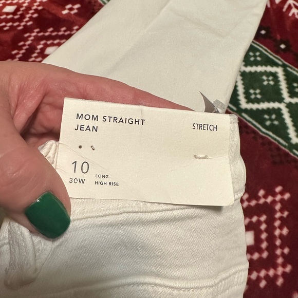 American Eagle Outfitters Women's White Straight Leg Jeans - Picture 5 of 8